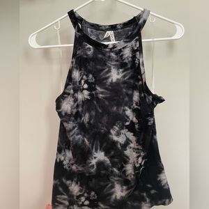 Mudd black tie dye halter top